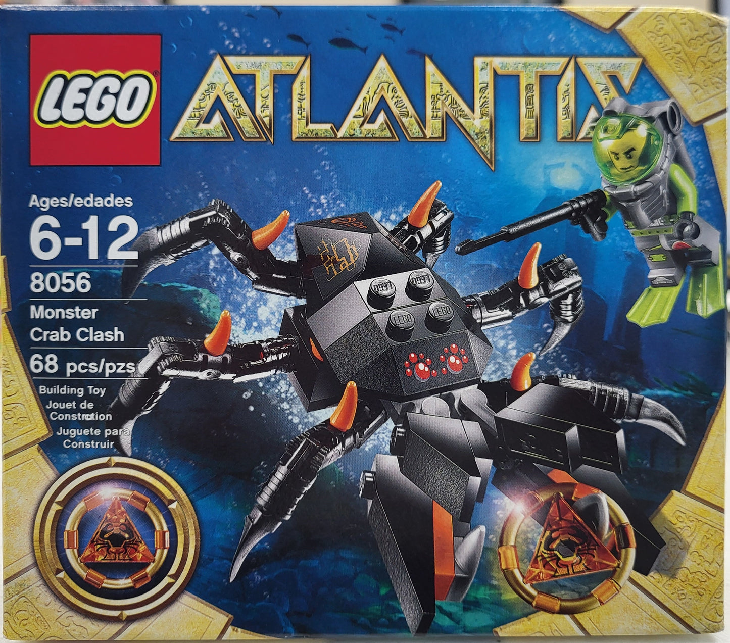 LEGO® Atlantis Monster Crab Clash (8056) - Bricks and Minifigs Sioux Falls