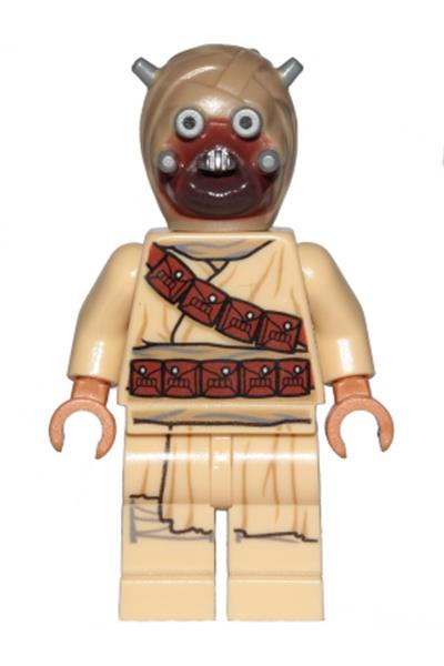 sw1074: Tusken Raider - Head Spikes, Diagonal Belt - Bricks and Minifigs Sioux Falls