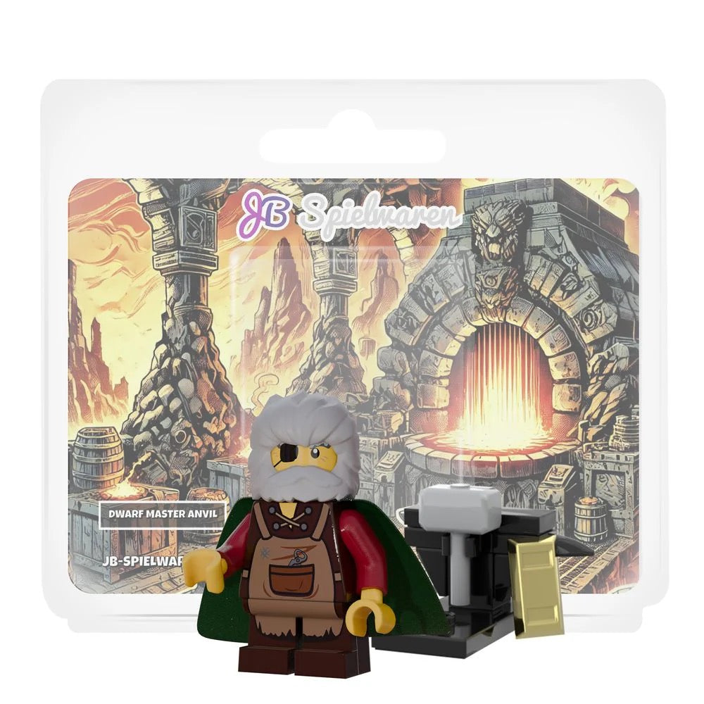 Dwarf Master Anvil Custom Minifigure - Bricks and Minifigs Sioux Falls