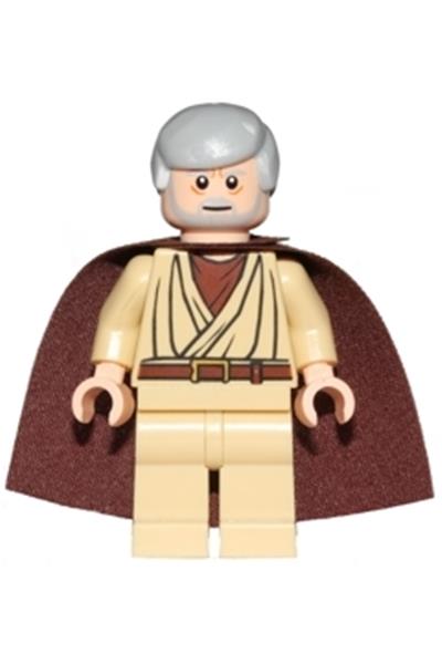 sw0637a: Obi Wan Kenobi (old, standard cape, with pupils)
