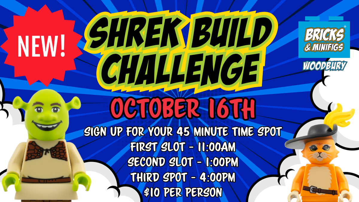 Shrek Building Challenge 1PM WOODBURY - Bricks and Minifigs Sioux Falls