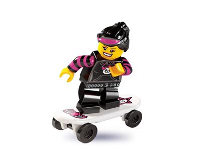 col06-12: Skater Girl - Bricks and Minifigs Sioux Falls