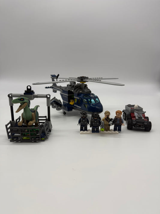 Fallen Kingdom Blue's Helicopter Pursuit - Bricks and Minifigs Sioux Falls