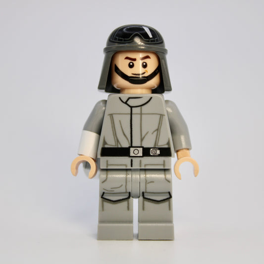 sw0797: Imperial AT-ST Driver (helmet with printed goggles, light bluish gray jumpsuit, printed legs) - Bricks and Minifigs Sioux Falls