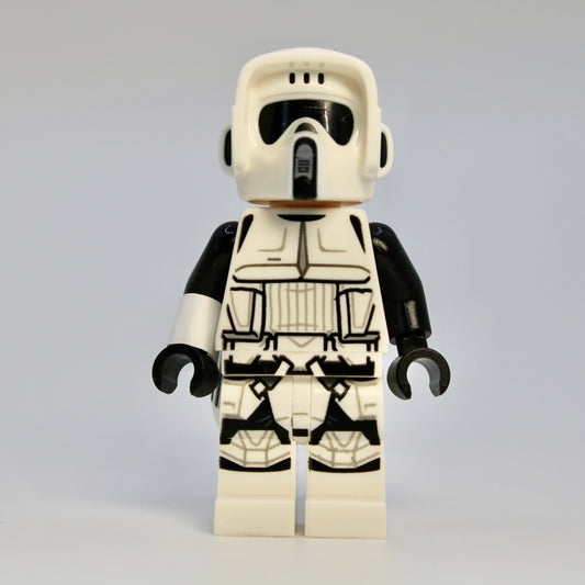 sw1007: Imperial Scout Trooper - Male, Dual Molded Helmet, Light Nougat Head, Scowl - Bricks and Minifigs Sioux Falls