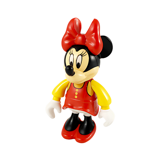 2661: Minnie Mouse Figure with Red Dress, Yellow Sleeves, and Red Shoes - Bricks and Minifigs Sioux Falls